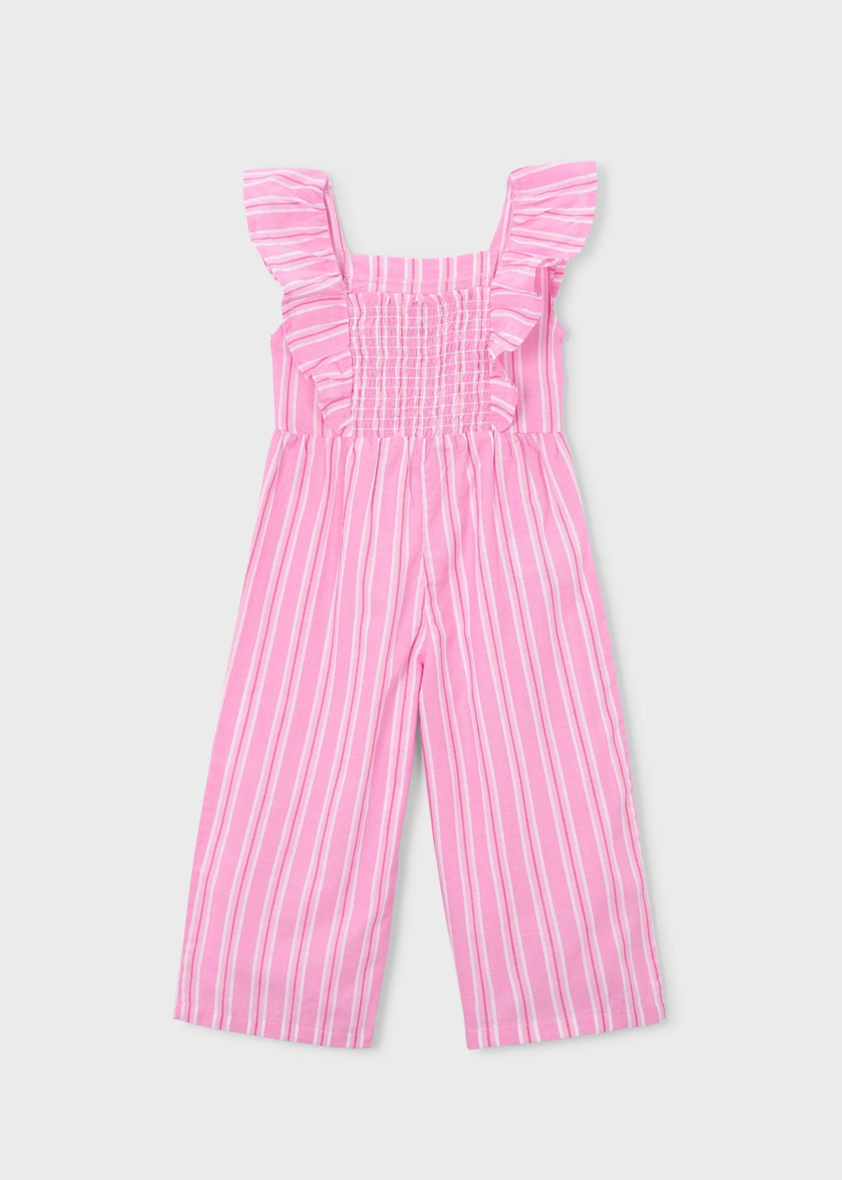Girl's striped jumpsuit