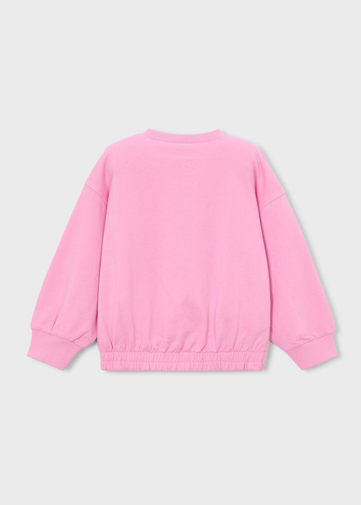 Mädchen-Sweatshirt mit gestickten Buchstaben