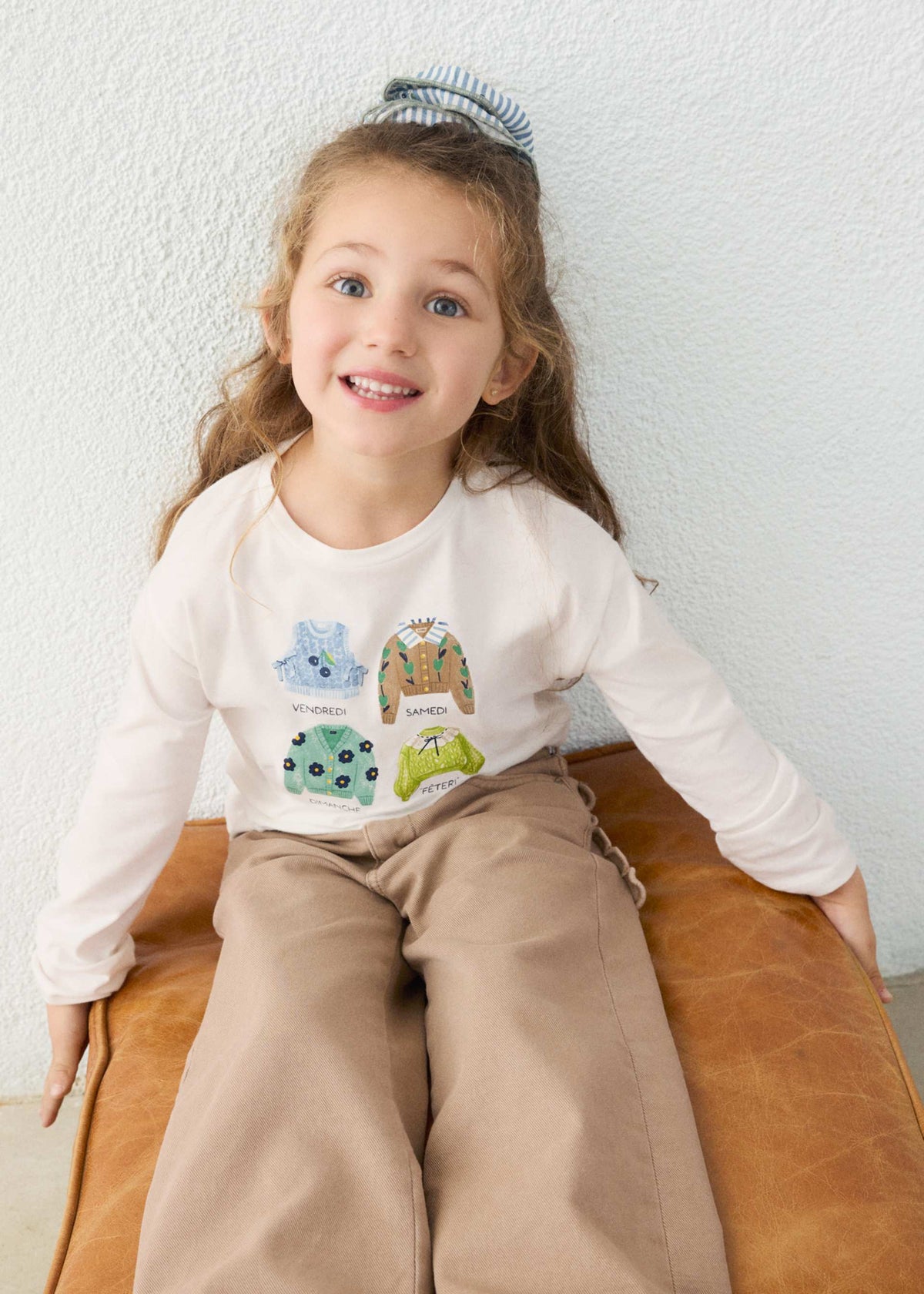 Mädchen-T-Shirt mit Haargummi