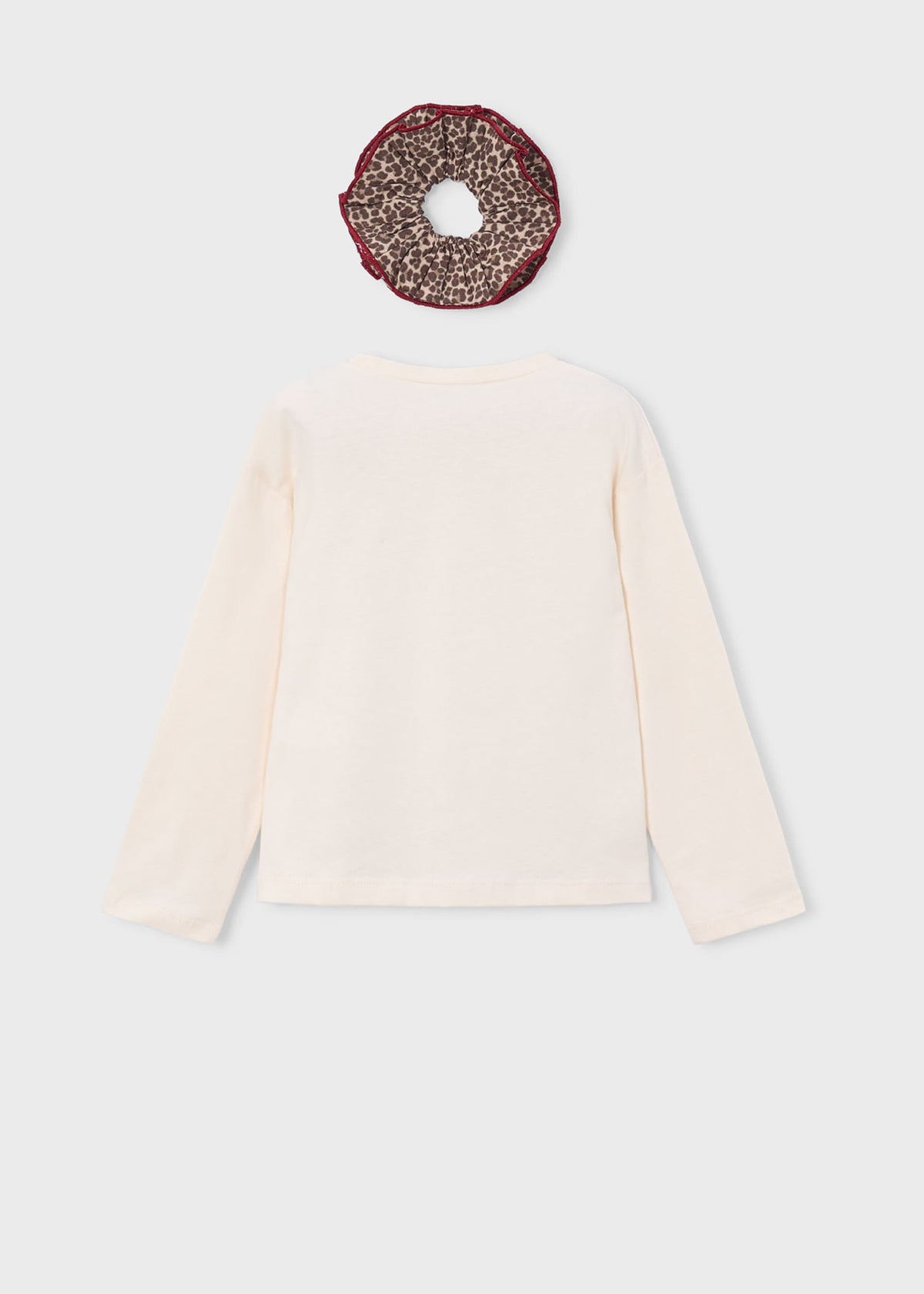 Mädchen-T-Shirt mit Haargummi