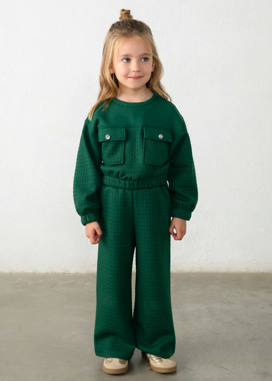Girls' tracksuit set with pockets