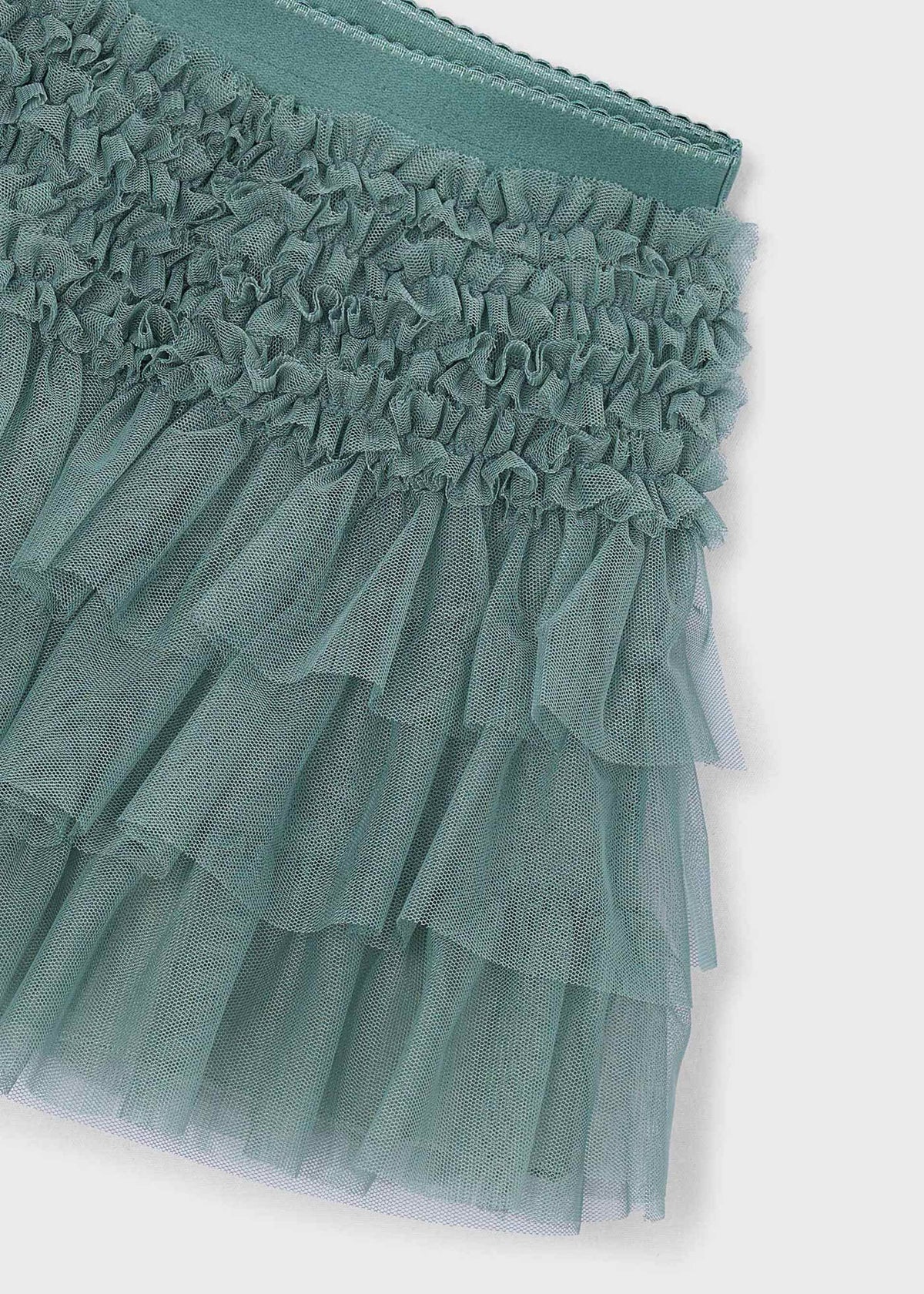 Girls' tulle ruffle skirt