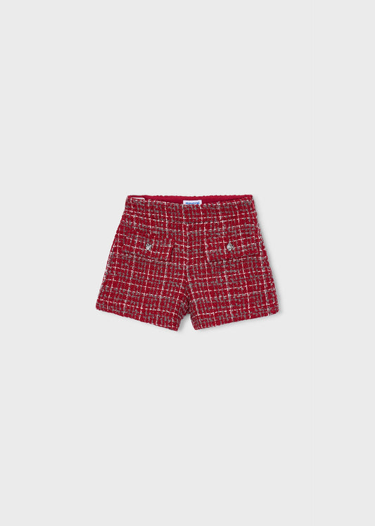 Girls' tweed Bermuda shorts