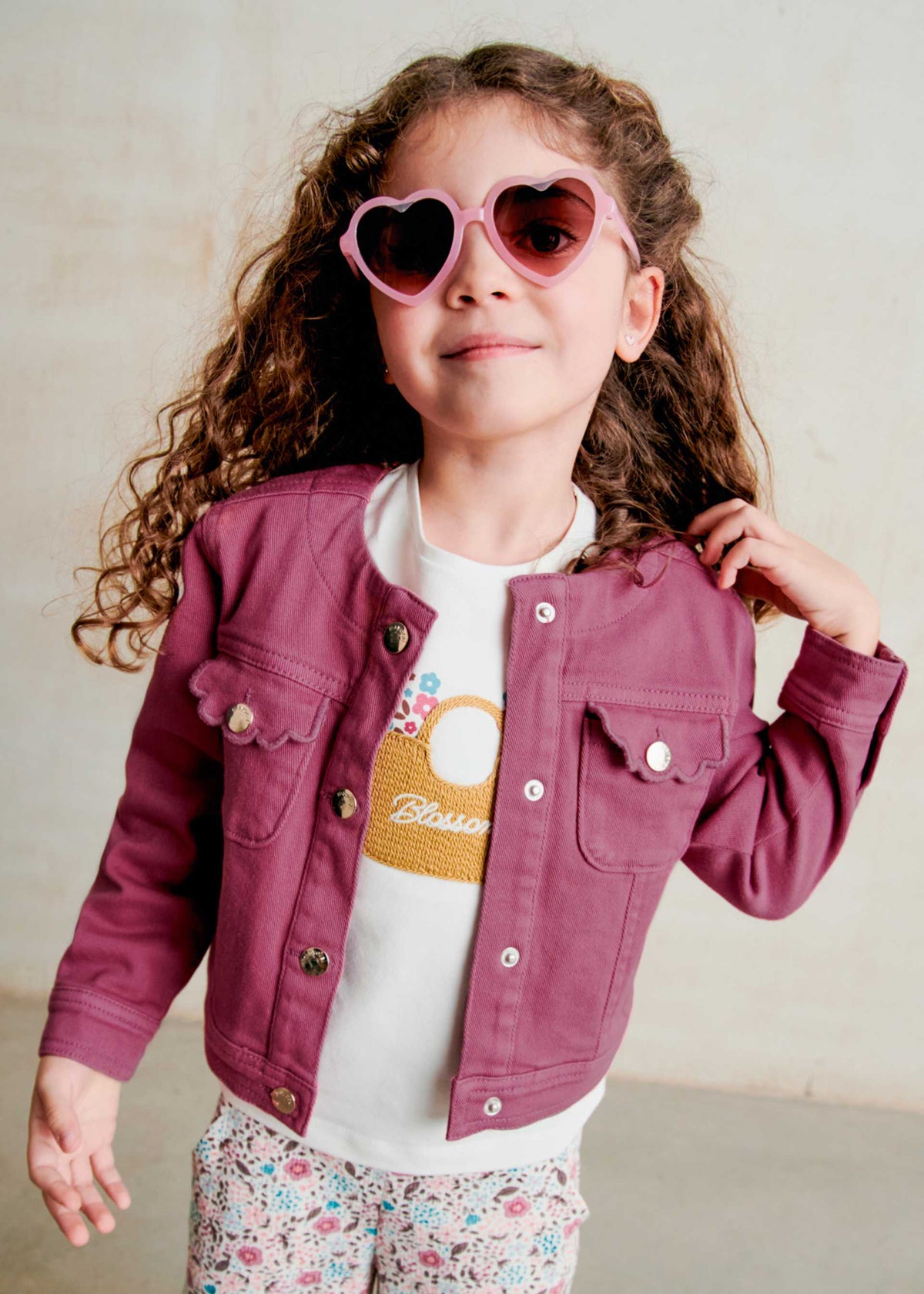 Girls' twill jacket