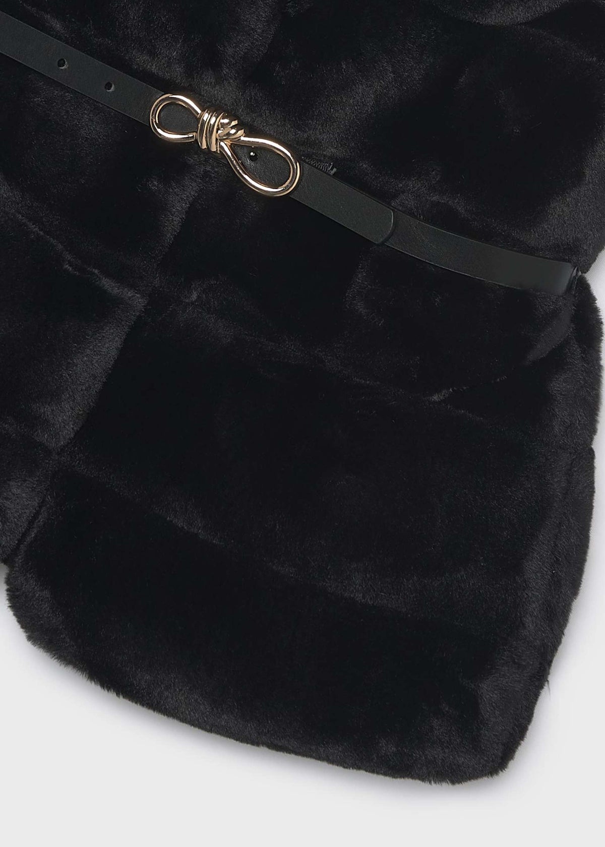 Girls' waistcoat with fur trim