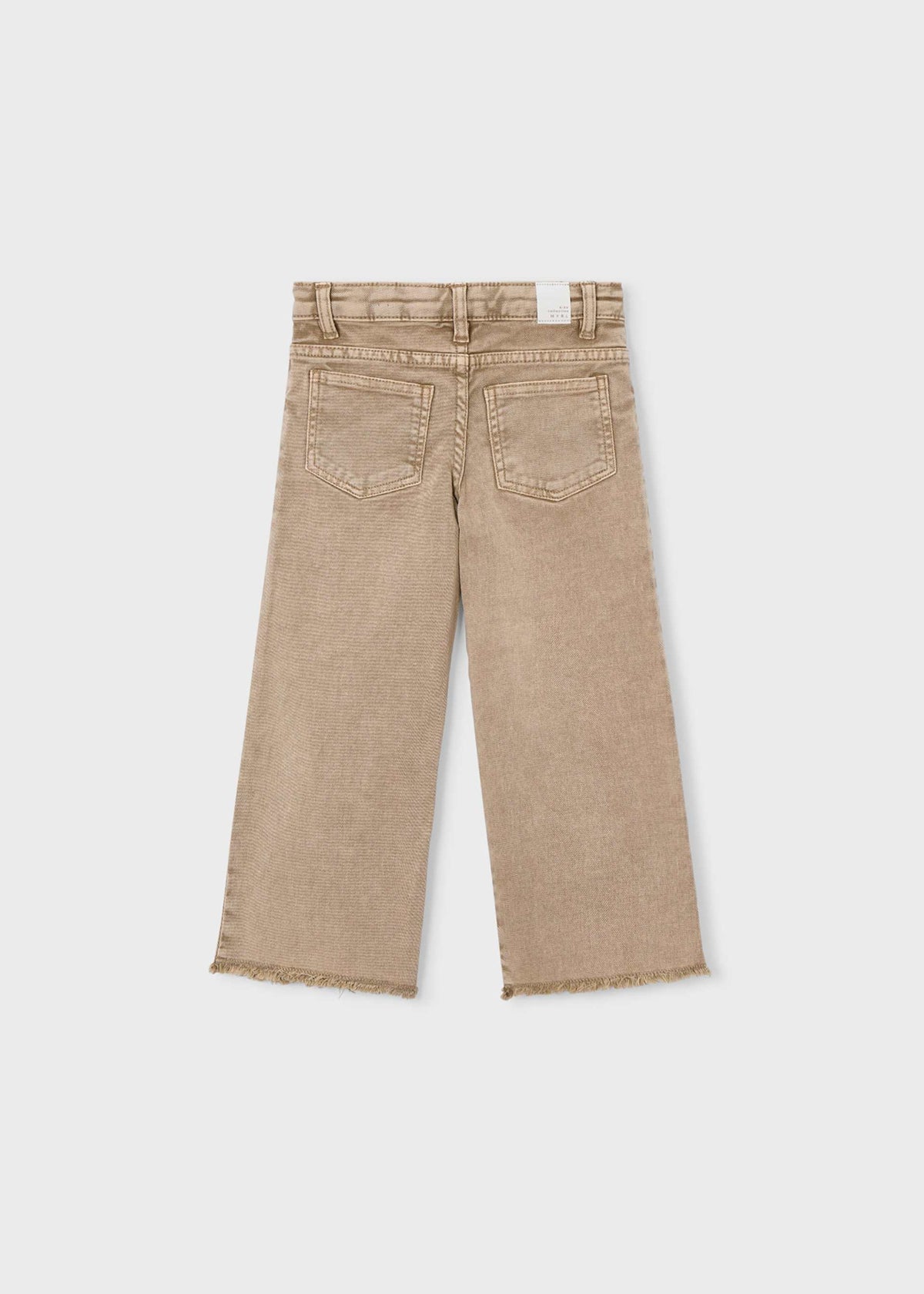Girls wide leg twill trousers