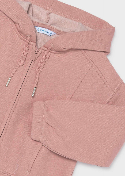 Girls' zip-up hoodie
