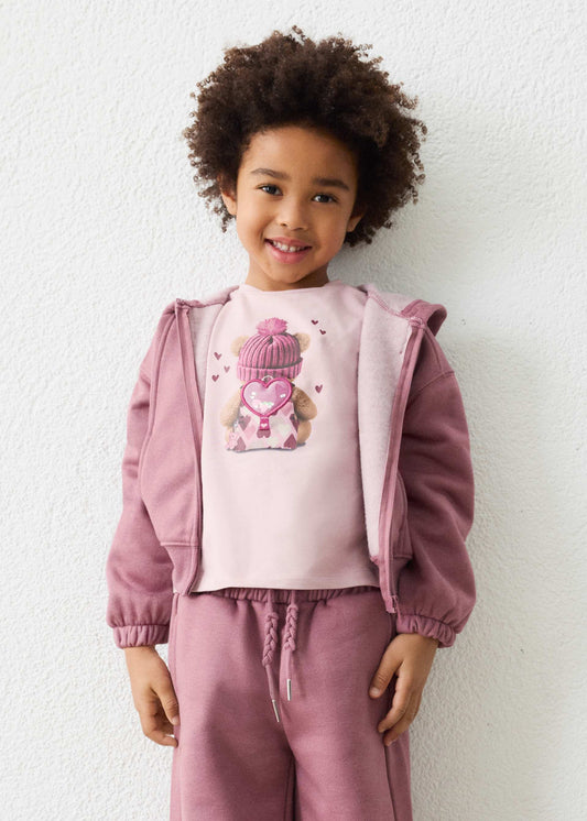 Girls' zip-up hoodie
