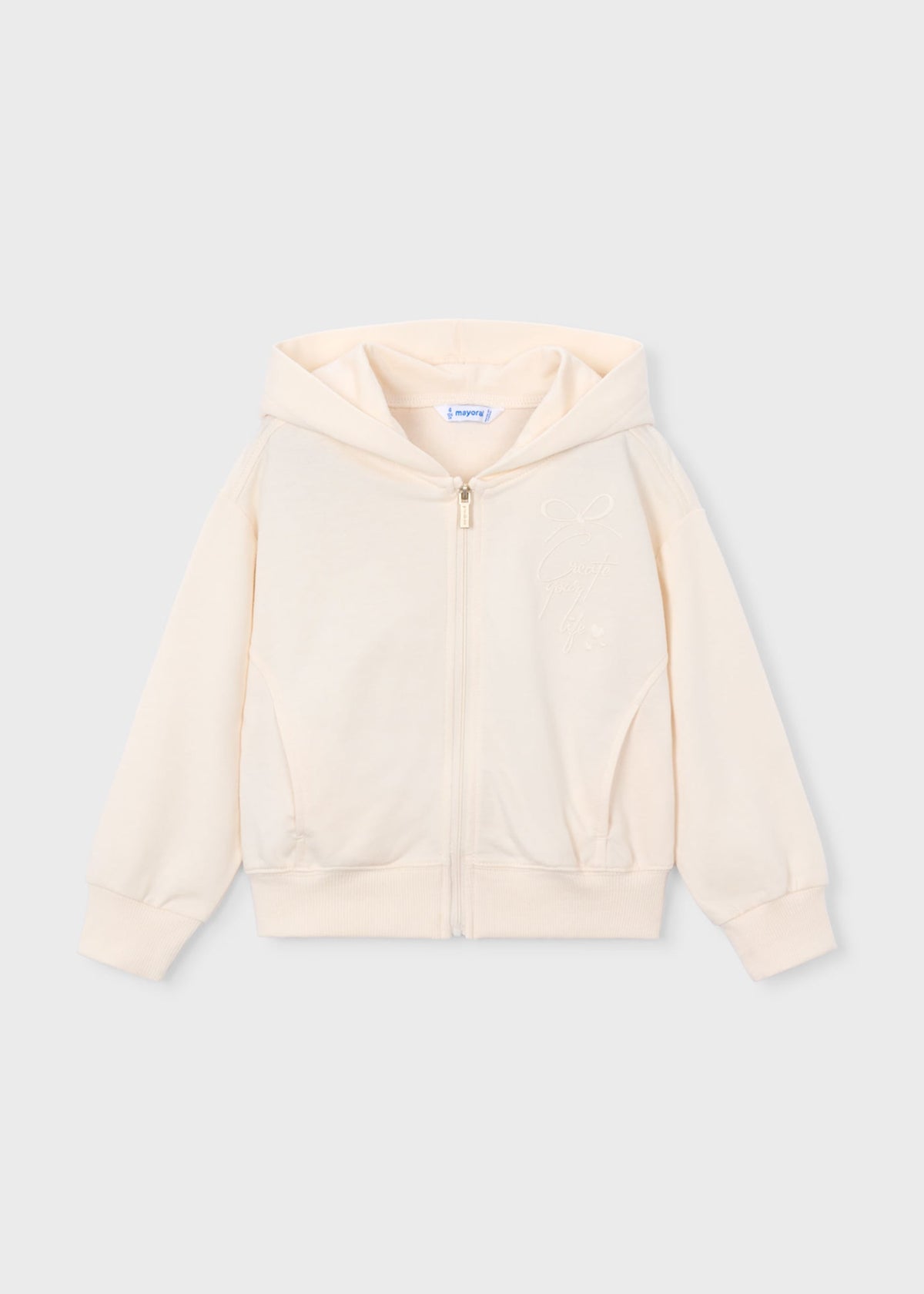 Girls' zip-up sweatshirt