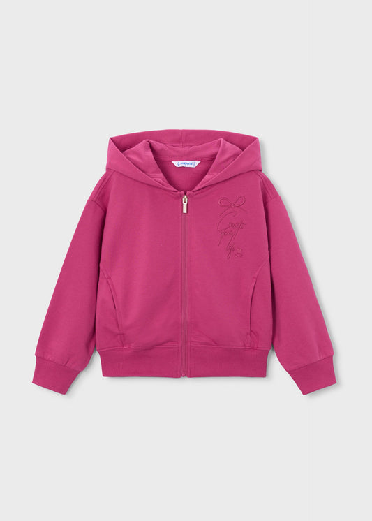 Girls' zip-up sweatshirt