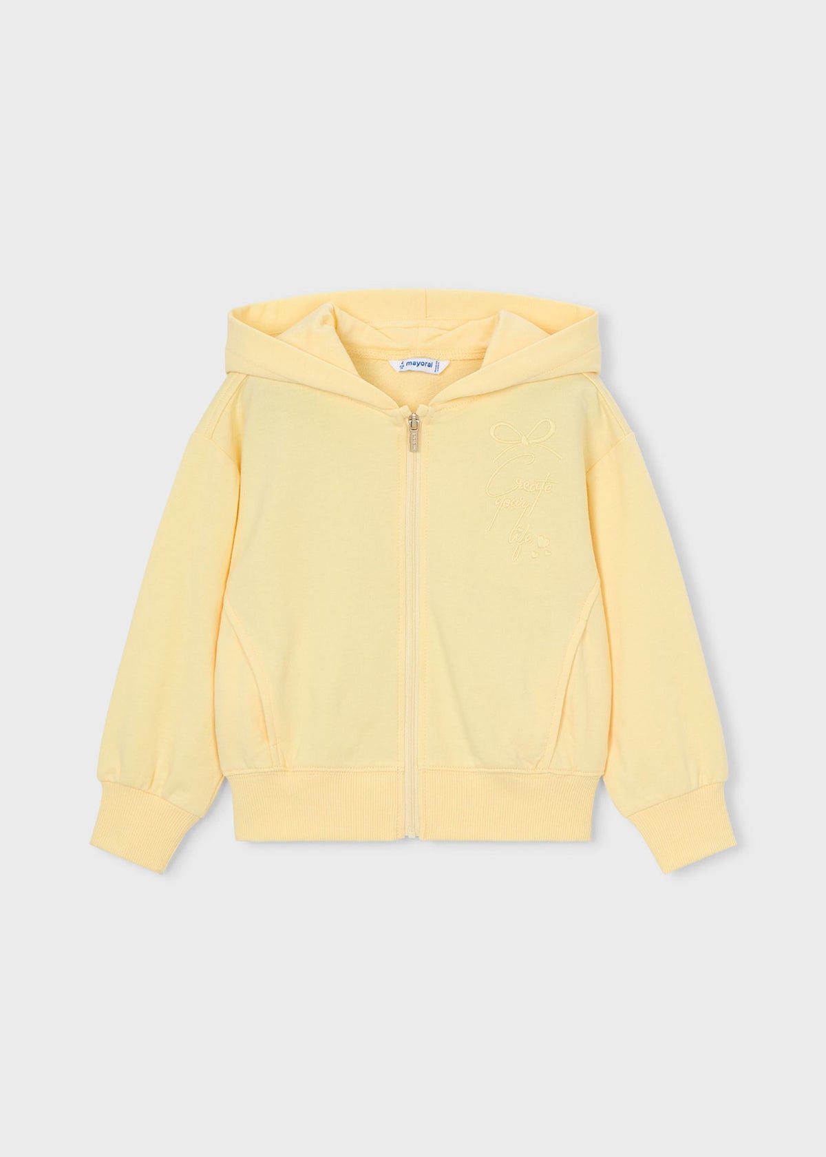 Girls' zip-up sweatshirt