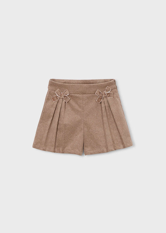 Glitter micro corduroy Bermuda shorts