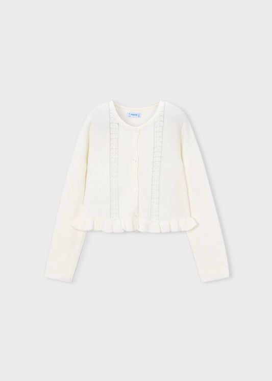Knit cardigan girl