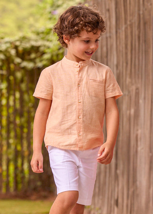 Linen Bermuda shorts for boys