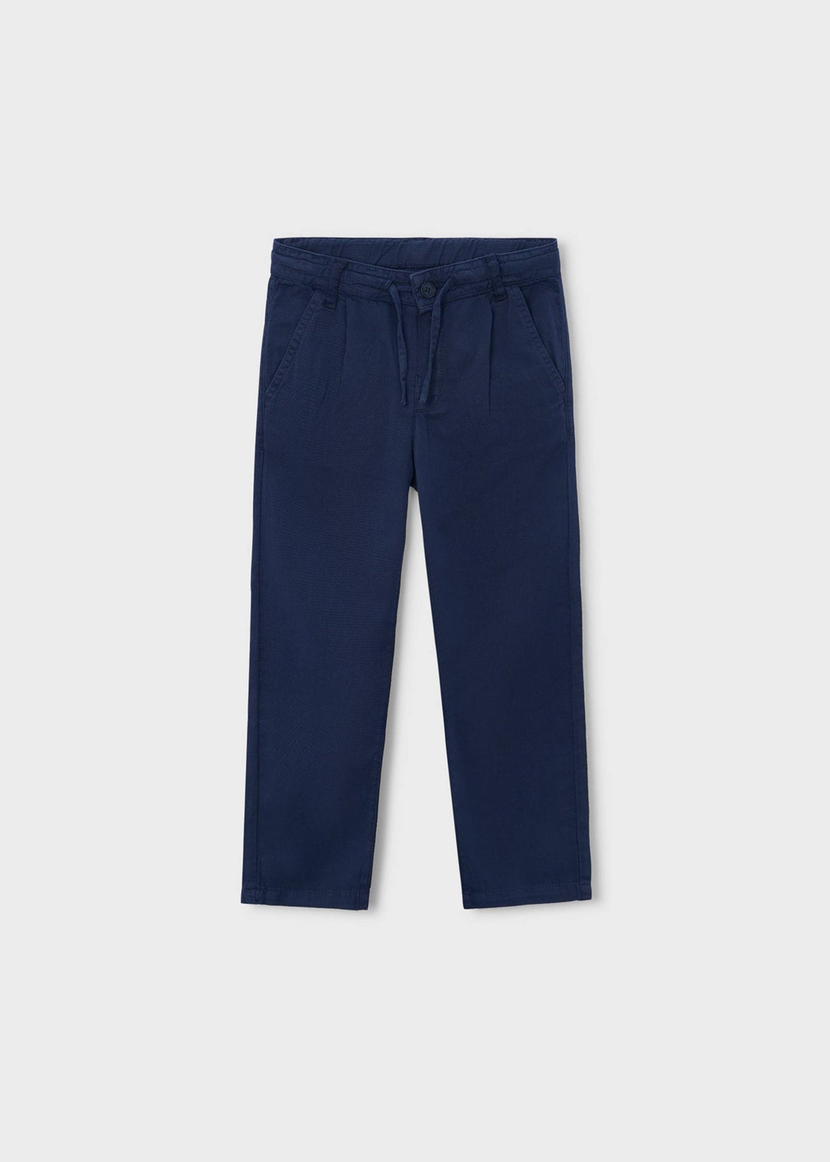 Linen relaxed long trousers boy