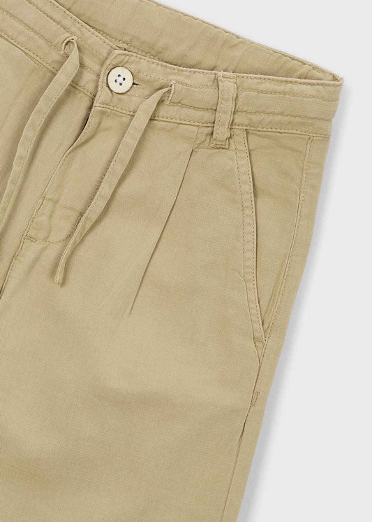 Linen relaxed long trousers boy