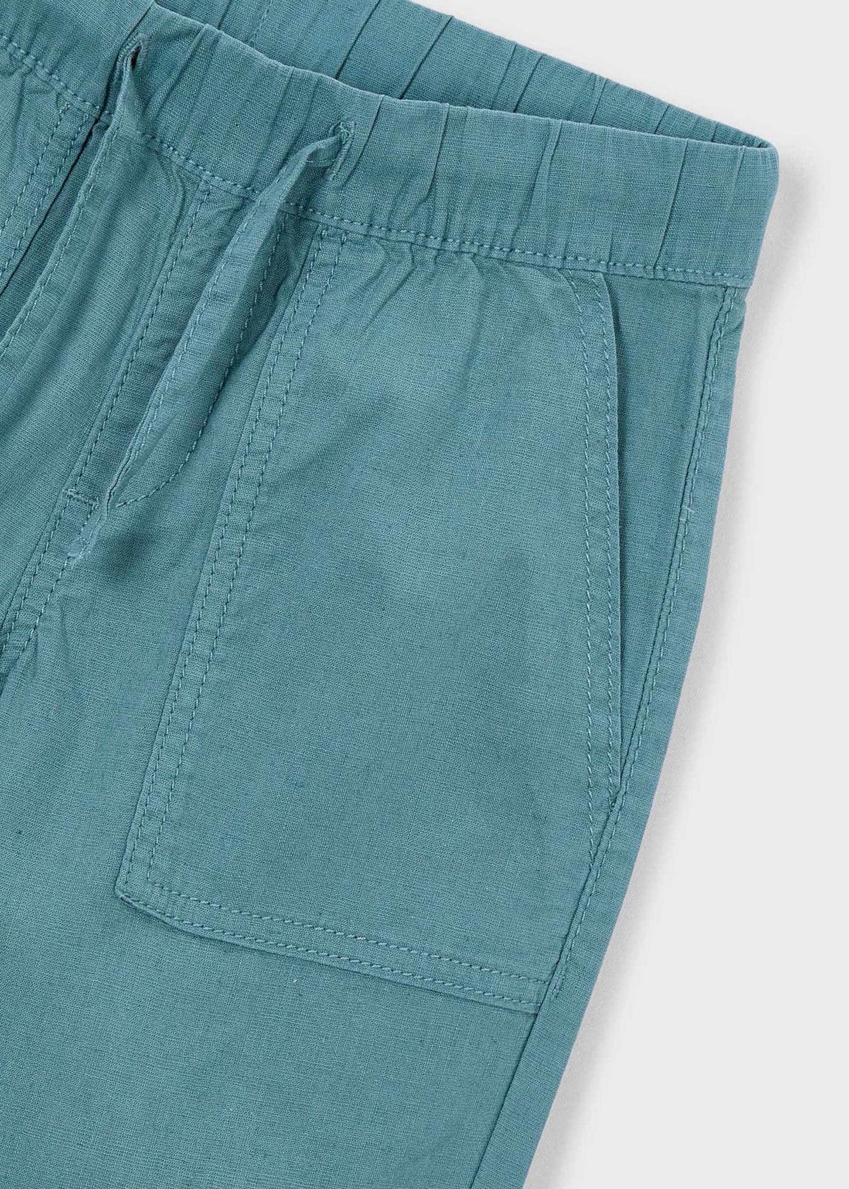 Lange Jogginghose mit Leinenanteil für Jungen