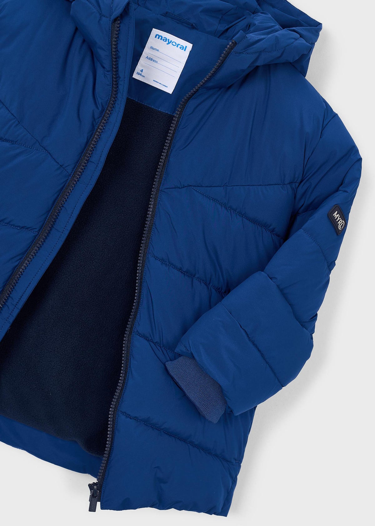 Lange Steppjacke für Jungen