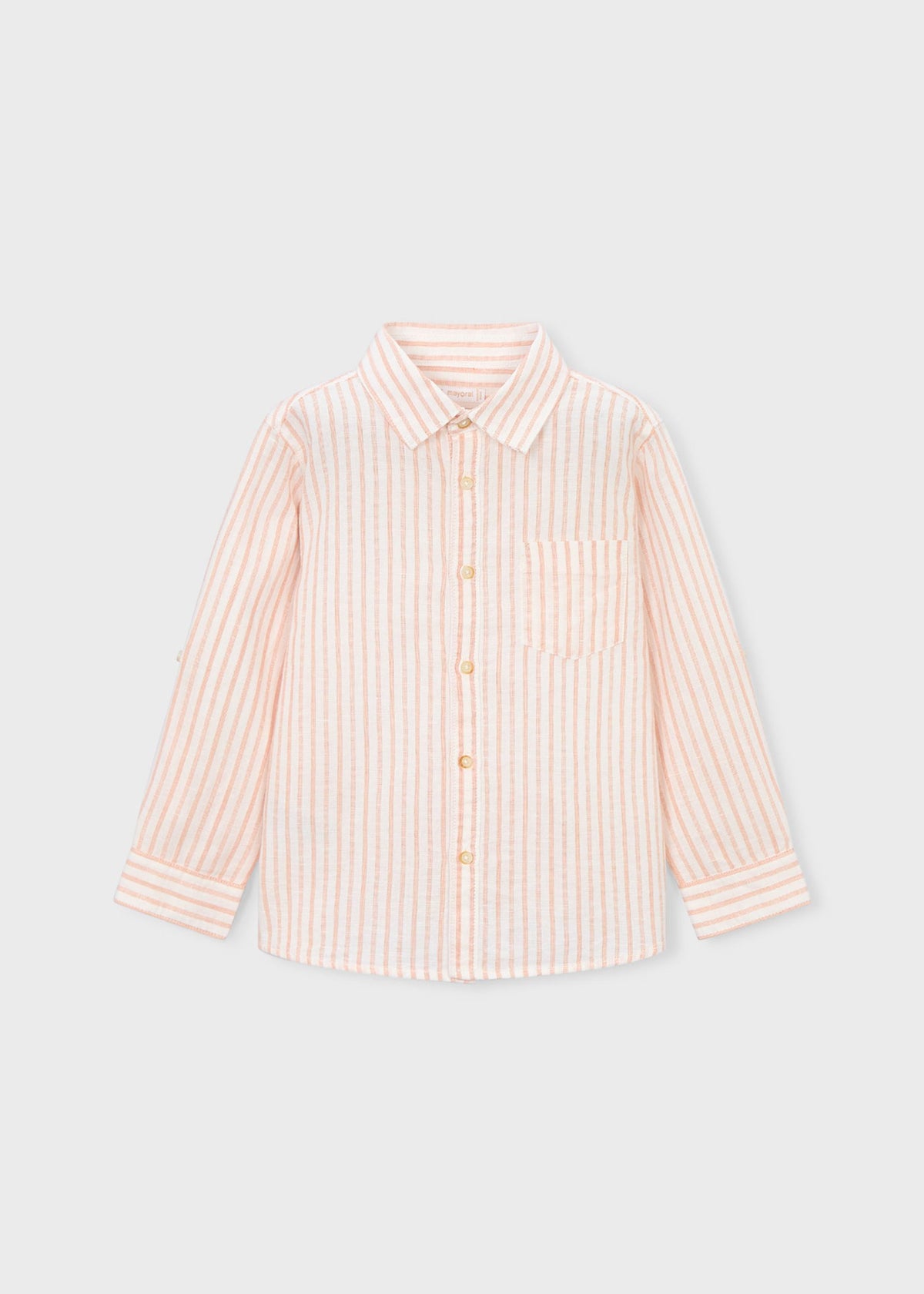 Long-sleeved linen shirt for children