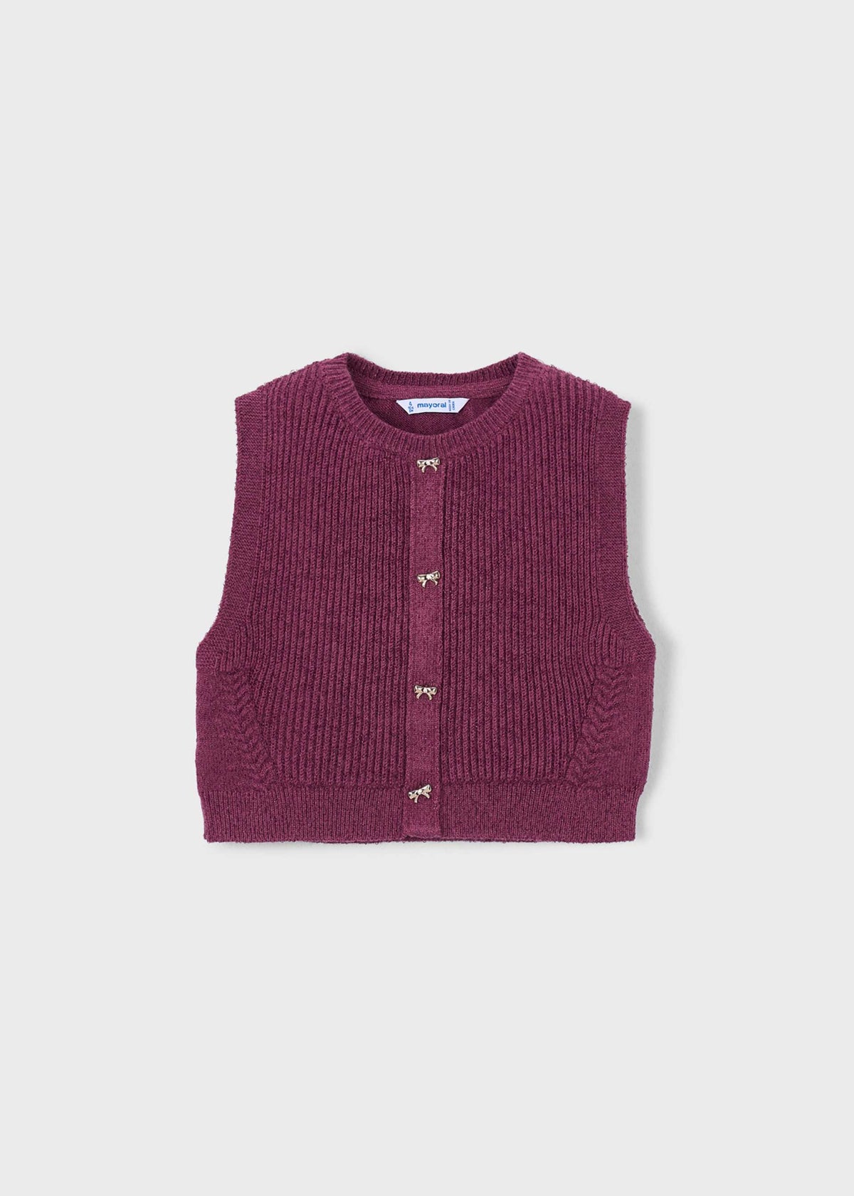 Weste mit Metallic-Garn für Mädchen
