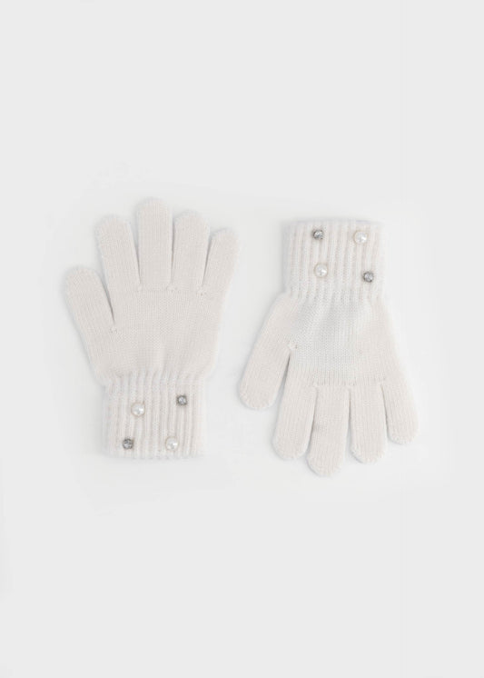 Pearl gloves for girls
