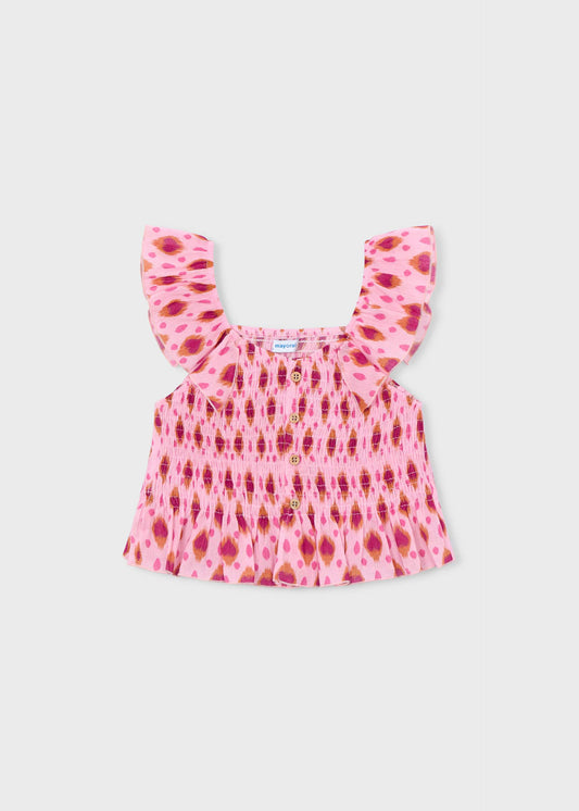 Print bambula top girl