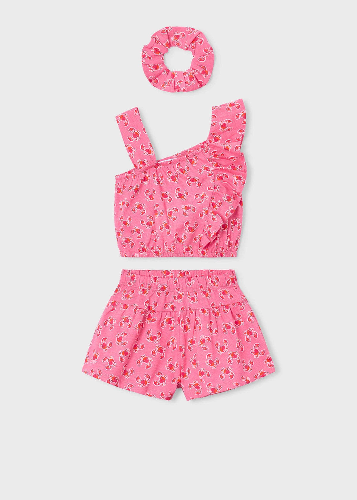 Kurzes Set für Mädchen mit Scrunchie