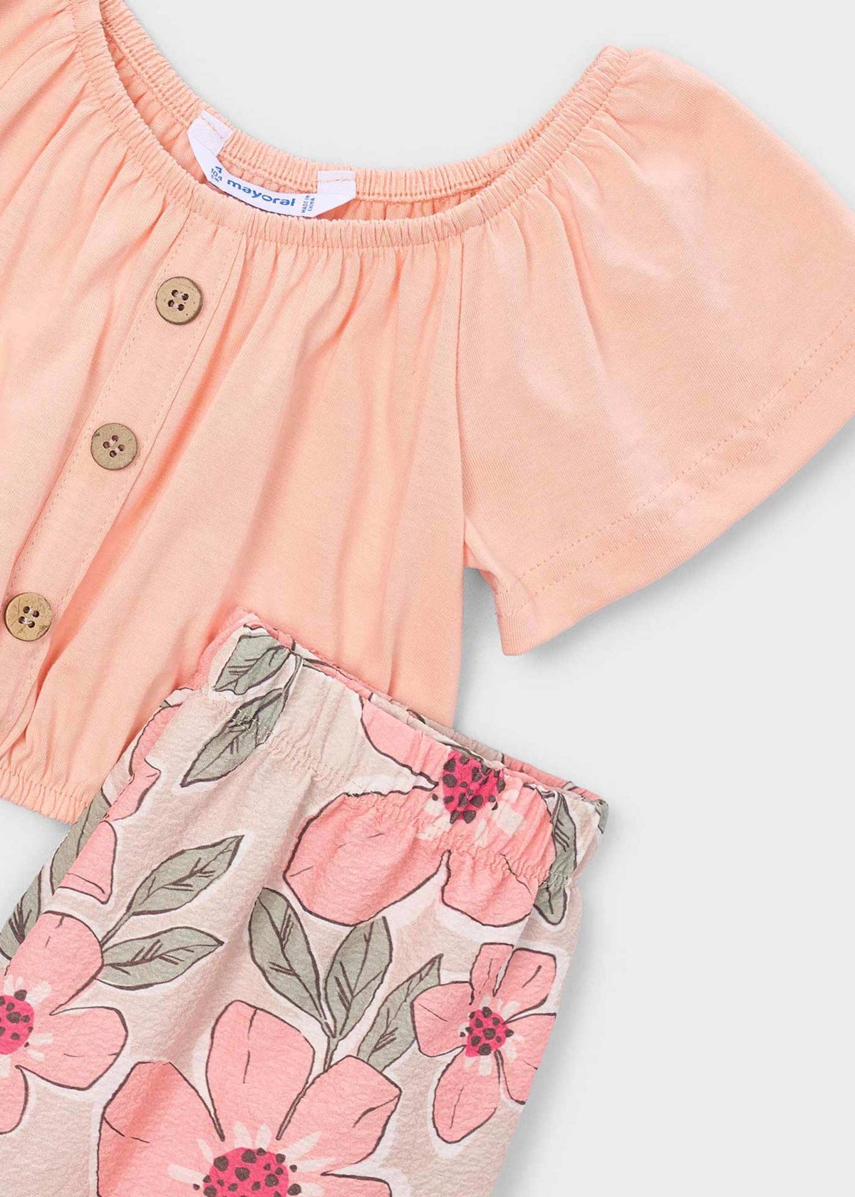 Set aus bedruckter langer Hose und Oberteil für Mädchen