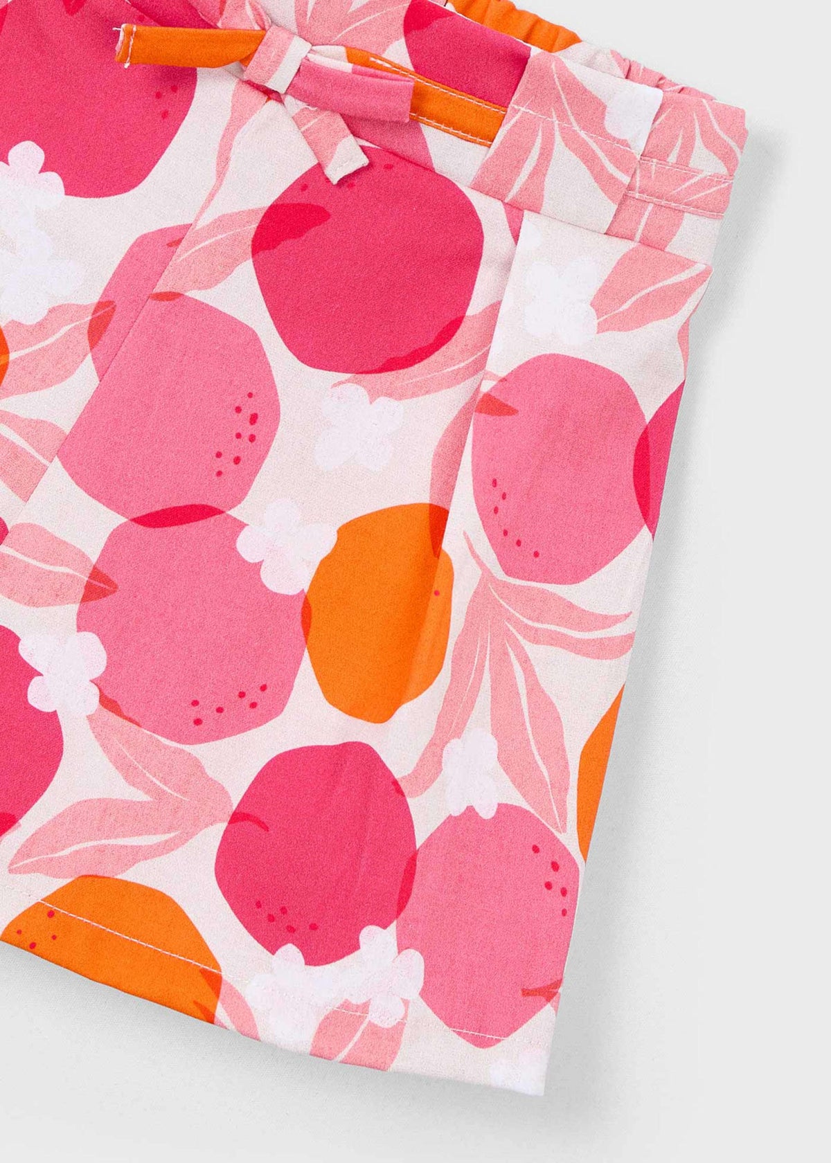 Printed pleated skirt trousers for girls