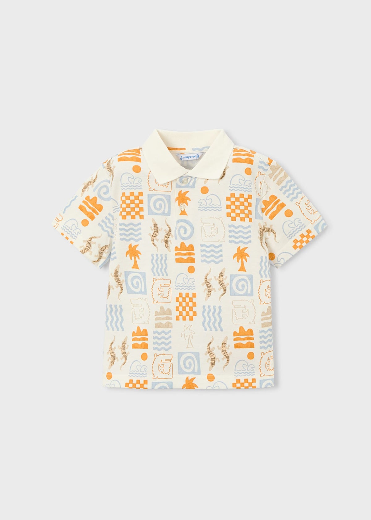 Printed polo shirt for Boy