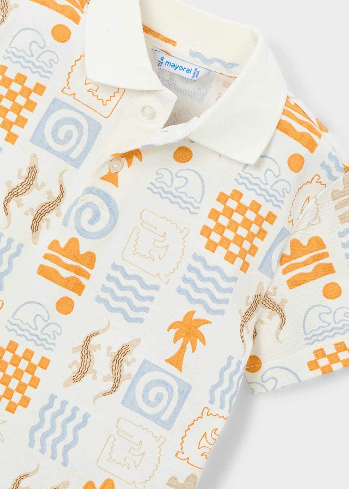 Printed polo shirt for Boy