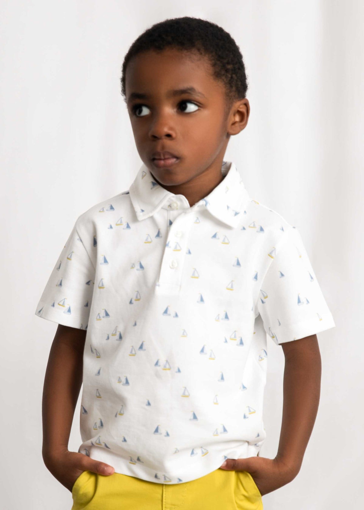 Bedrucktes Polo-Shirt für Jungen