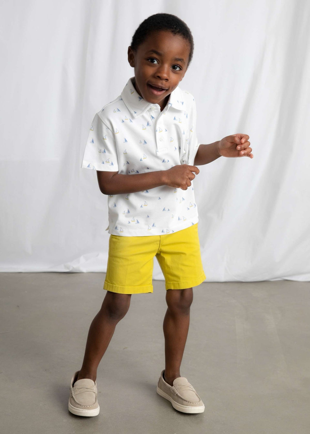Bedrucktes Polo-Shirt für Jungen