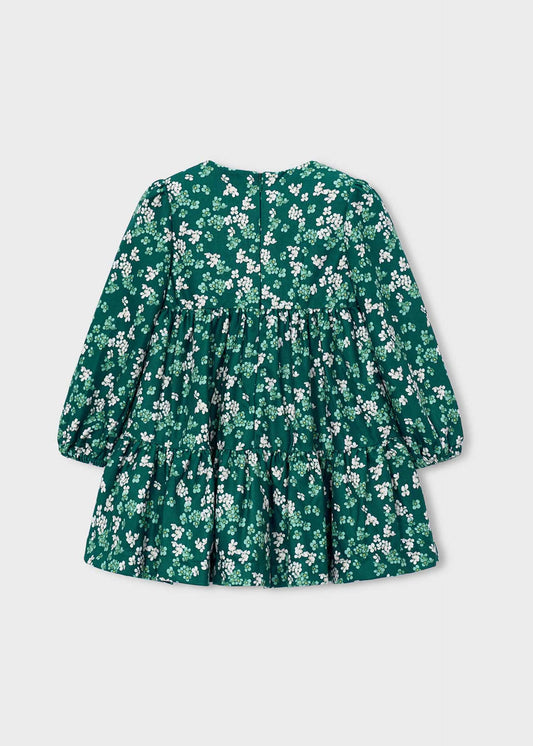 Gedrucktes Samtkleid für Mädchen