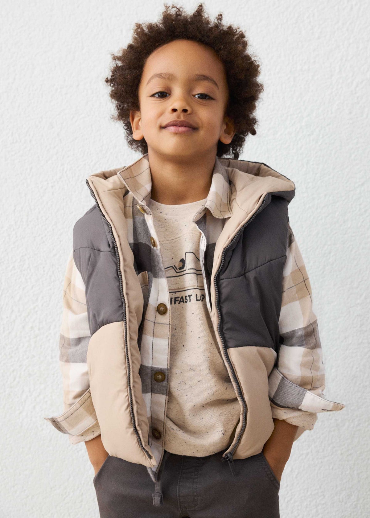 Reversible boys' waistcoat