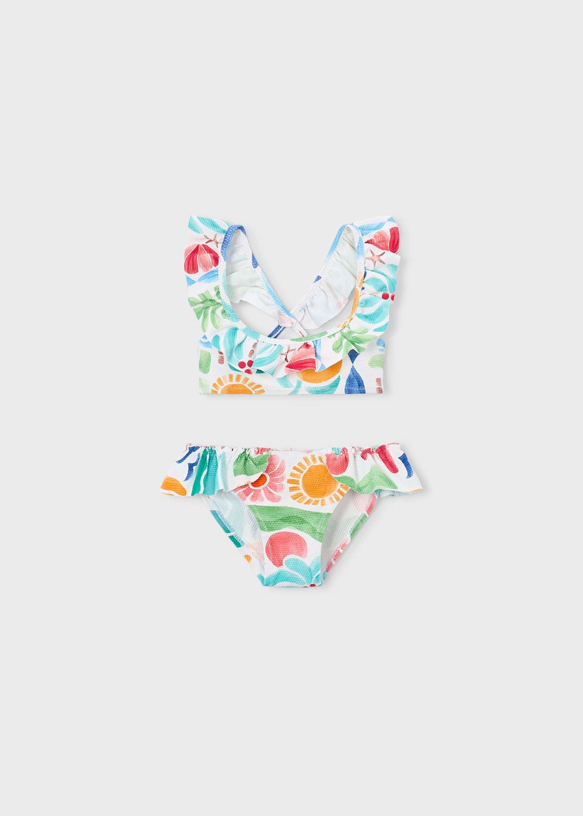 Ruffled bikini girl