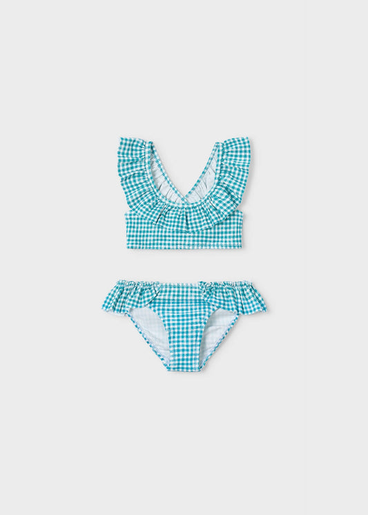 Ruffled bikini girl