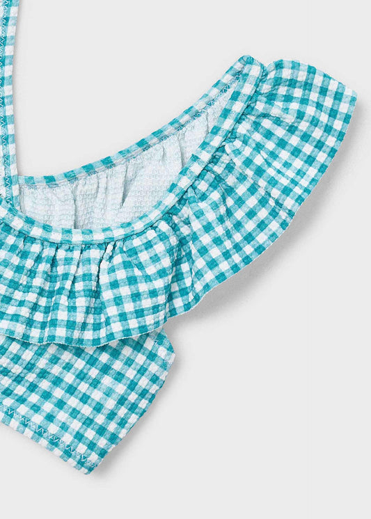 Ruffled bikini girl