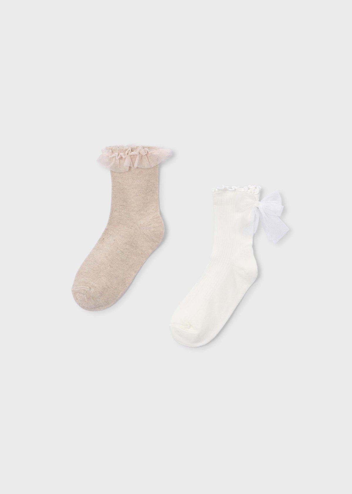 Set of 2 girls' socks