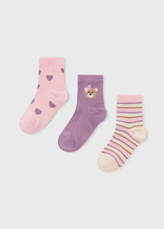 3er-Set Mädchensocken