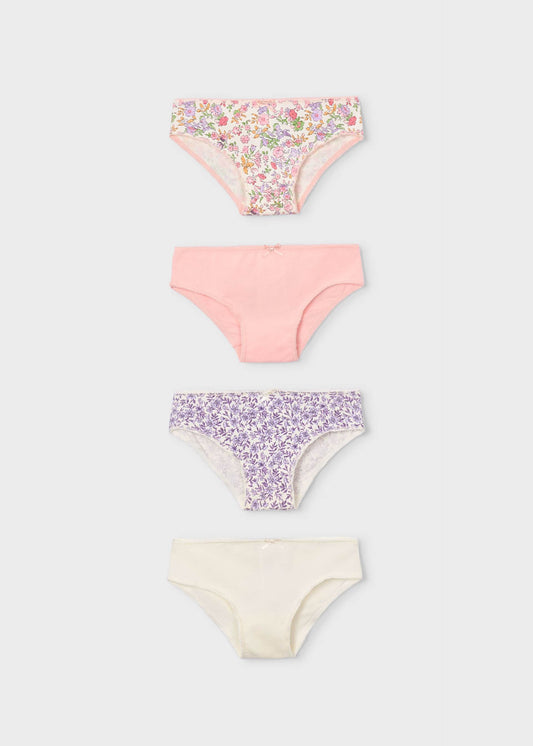 Set of 4 girls' knickers