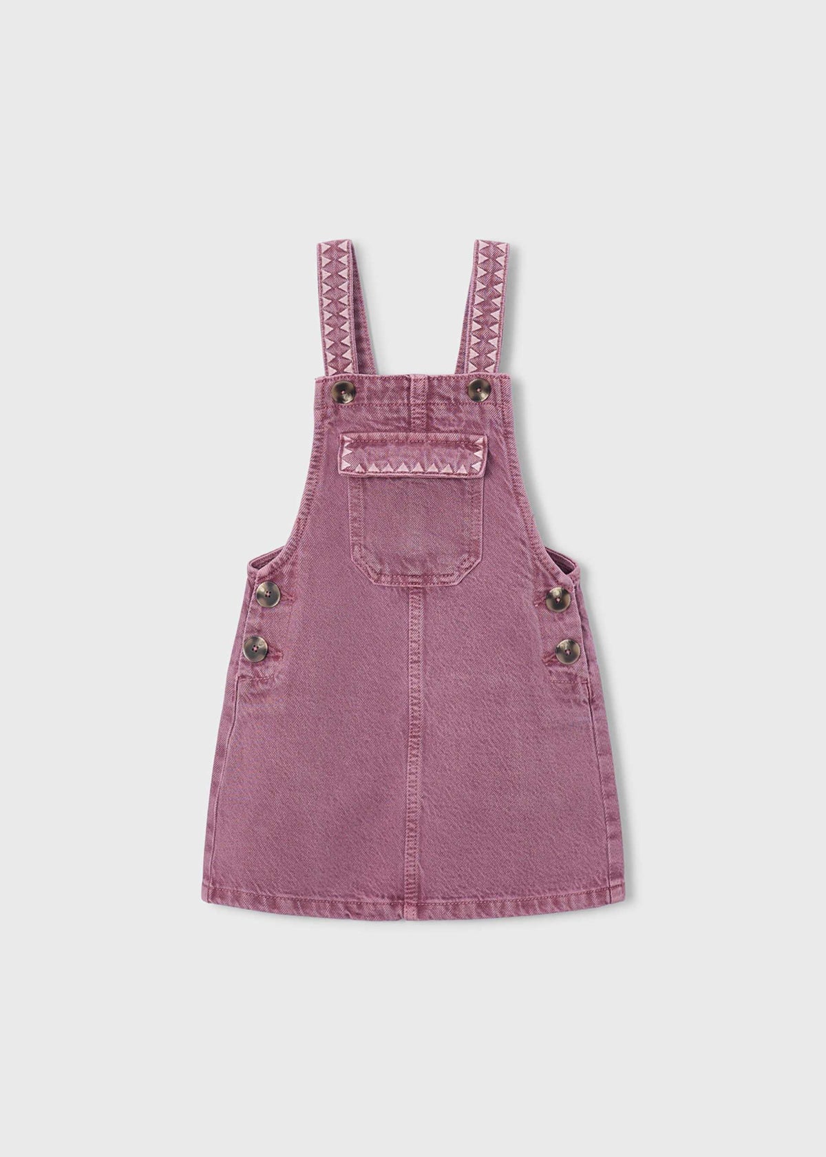 Girl embroidered dungarees