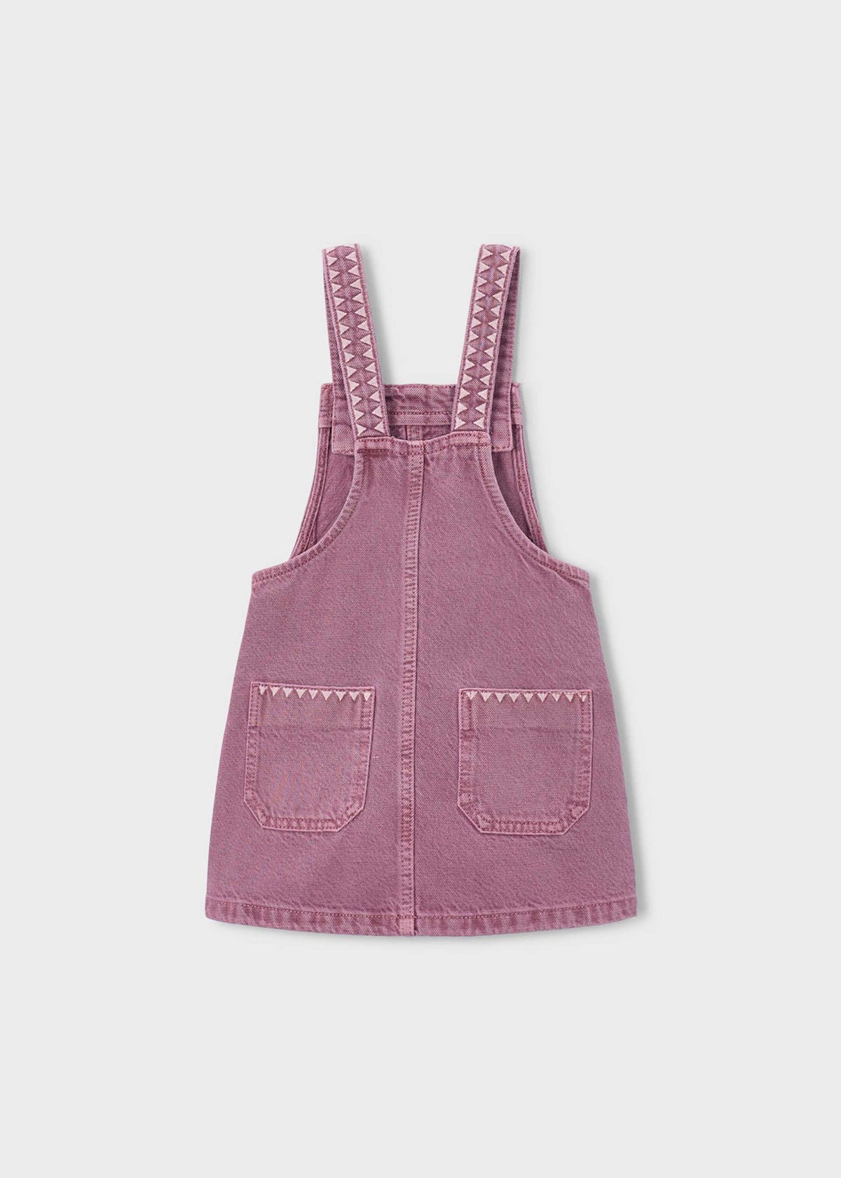 Girl embroidered dungarees