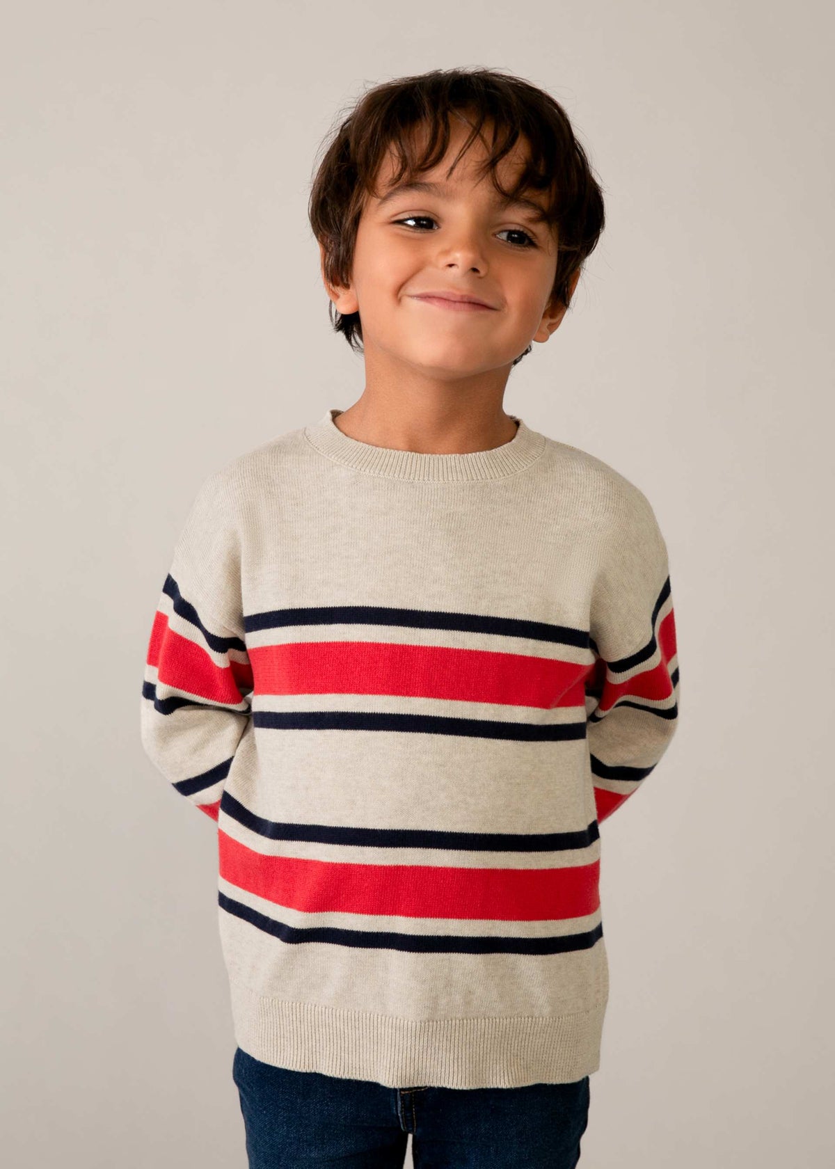 Striped jumper for boys