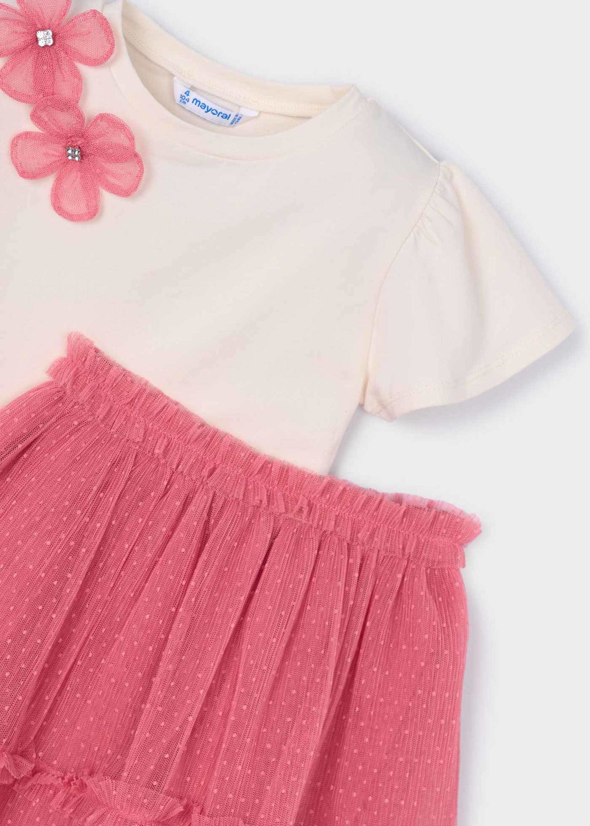 Tulle skirt and T-shirt set for girls