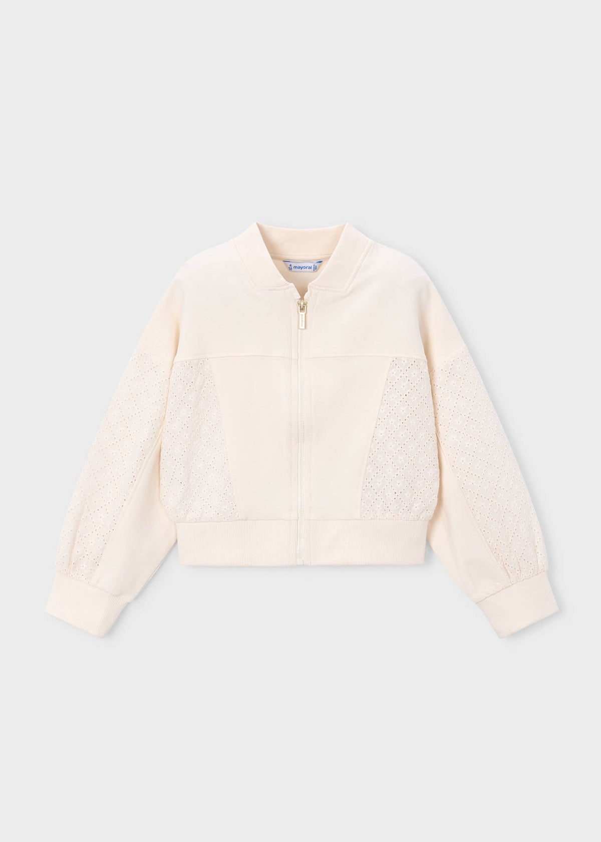 Mädchen-Strickjacke mit Reißverschluss
