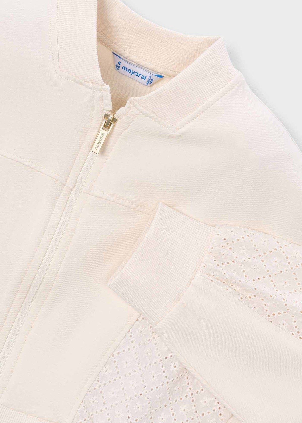 Mädchen-Strickjacke mit Reißverschluss